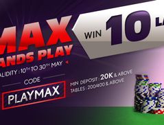 Join “Max Hands Play” Promotion on Adda52 And Win Amazing Cash Prizes